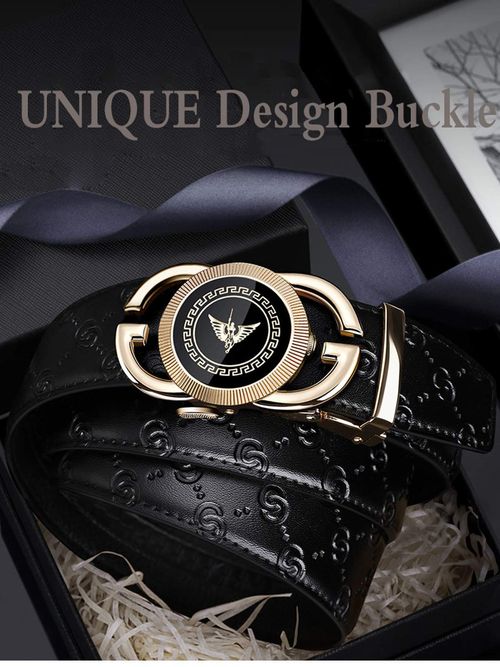 Dress Belt for men Automatic Buckle with