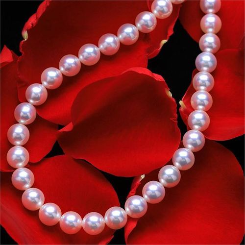 Pearl Necklace for Women Men, Genuine Pearls Strand Necklace Choker, Delicate Costume Pearl Necklace Jewelry Set for Women, Birthday Wedding Holiday Gifts
