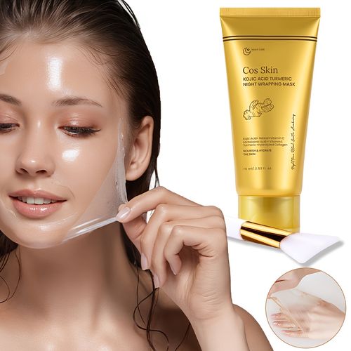 Turmeric Collagen Peel-off Mask for Gentle Cleansing, Hydration, and Moisturizing