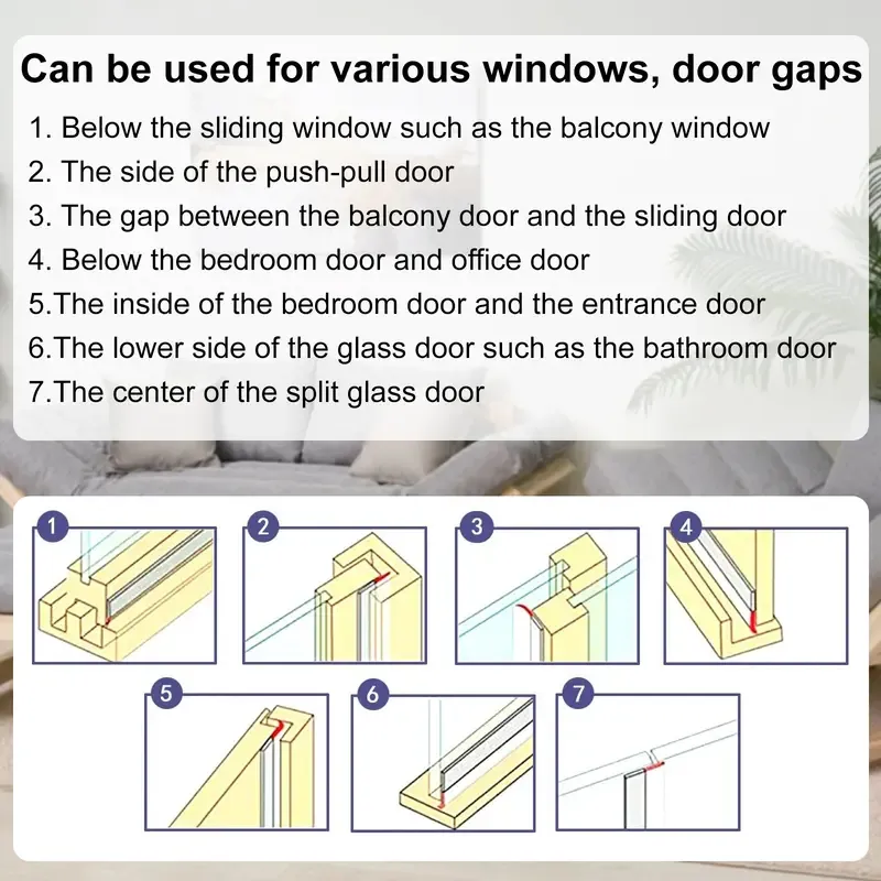Adhesive Weather Stripping Tape – 16.4ft Cut-to-Fit Foam Seal for Doors & Windows | Block Dust, Heat, Noise & Insects 🚪🪟