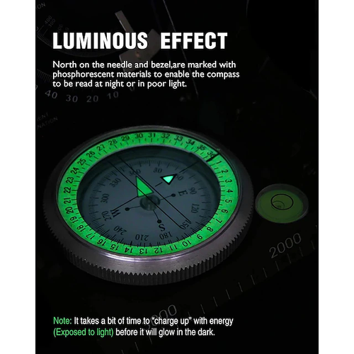 Multifunctional camping compass
