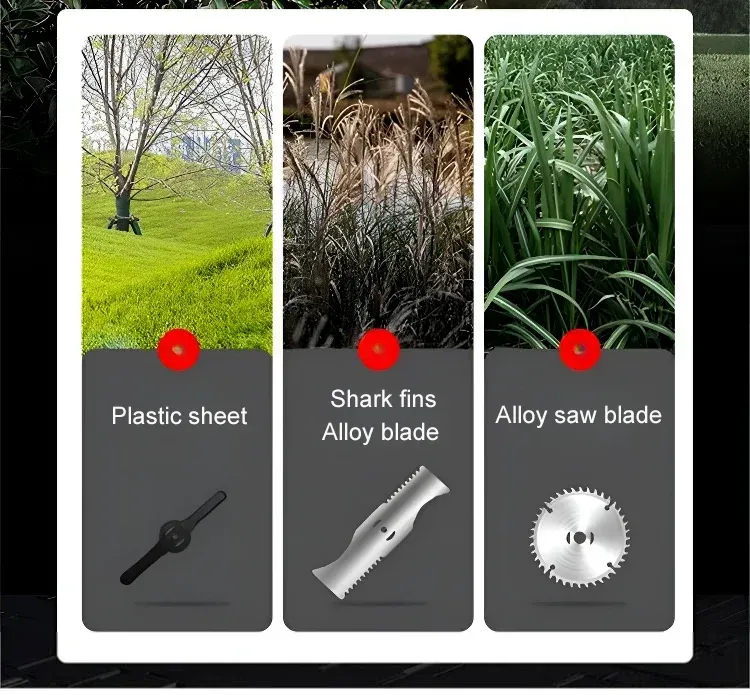 Portable lithium battery garden lawn mower High-powered, with a speed of 18000 RPM, trim or mow and save 80% of your time!