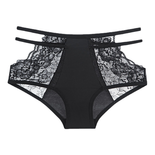 Waist Queen * Lace lace lace strap high waist hip lift underwear sexy no hip briefs women's new 2025 explosive fashion
