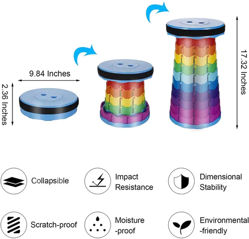 The upgraded extendable and foldable rainbow🌈 chair💺  Can bear a weight of 500 kilograms.🏋🏻‍♀️