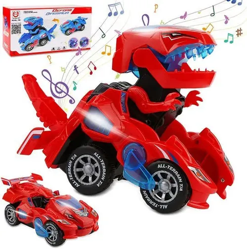 🔥 Promotion 40% OFF🎁LED DINOSAUR TRANSFORMATION CAR TOY
