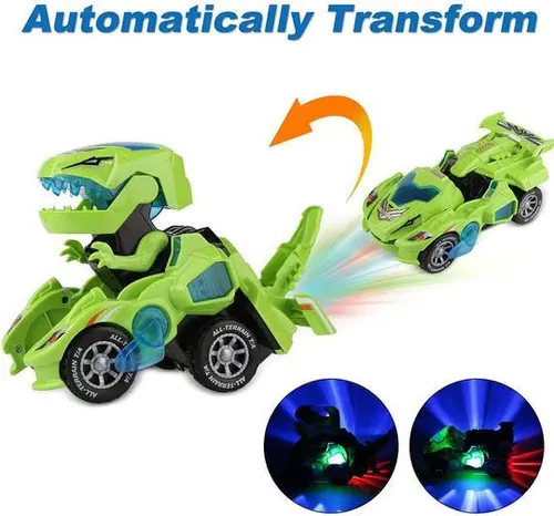 🔥 Promotion 40% OFF🎁LED DINOSAUR TRANSFORMATION CAR TOY