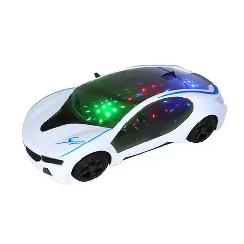 Mini car toy seven colored lights Car toy 1-1 Children's toy car Children's electric light music children's universal wheels