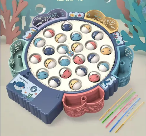 Children's electric rotary fishing toys Multi-functional educational toys Parent-child interaction multiplayer toys