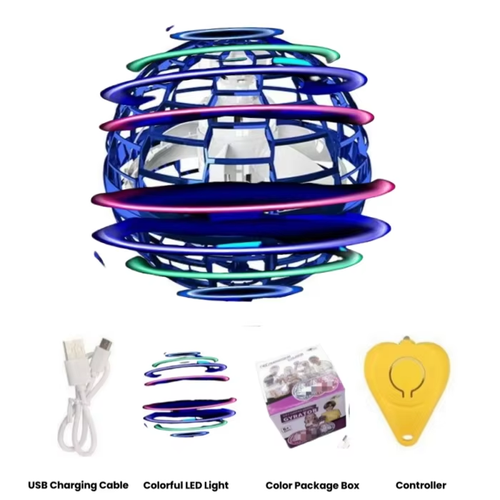 Best-selling Magic Ball Spin Toy - 5-6 Minutes 360 Degree Rotation - Flying Ball Star Professional Magic Hover Disc Ball with Light