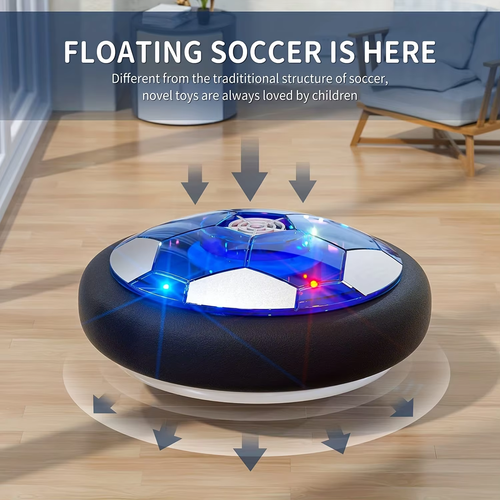 🔥🎁Inflatable Hovering Children's Football - Indoor Game with LED Lights✨