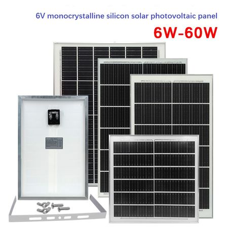 Single crystal 6V solar charging panel projection light path photovoltaic panel module 3.2V3.7V battery power supply system