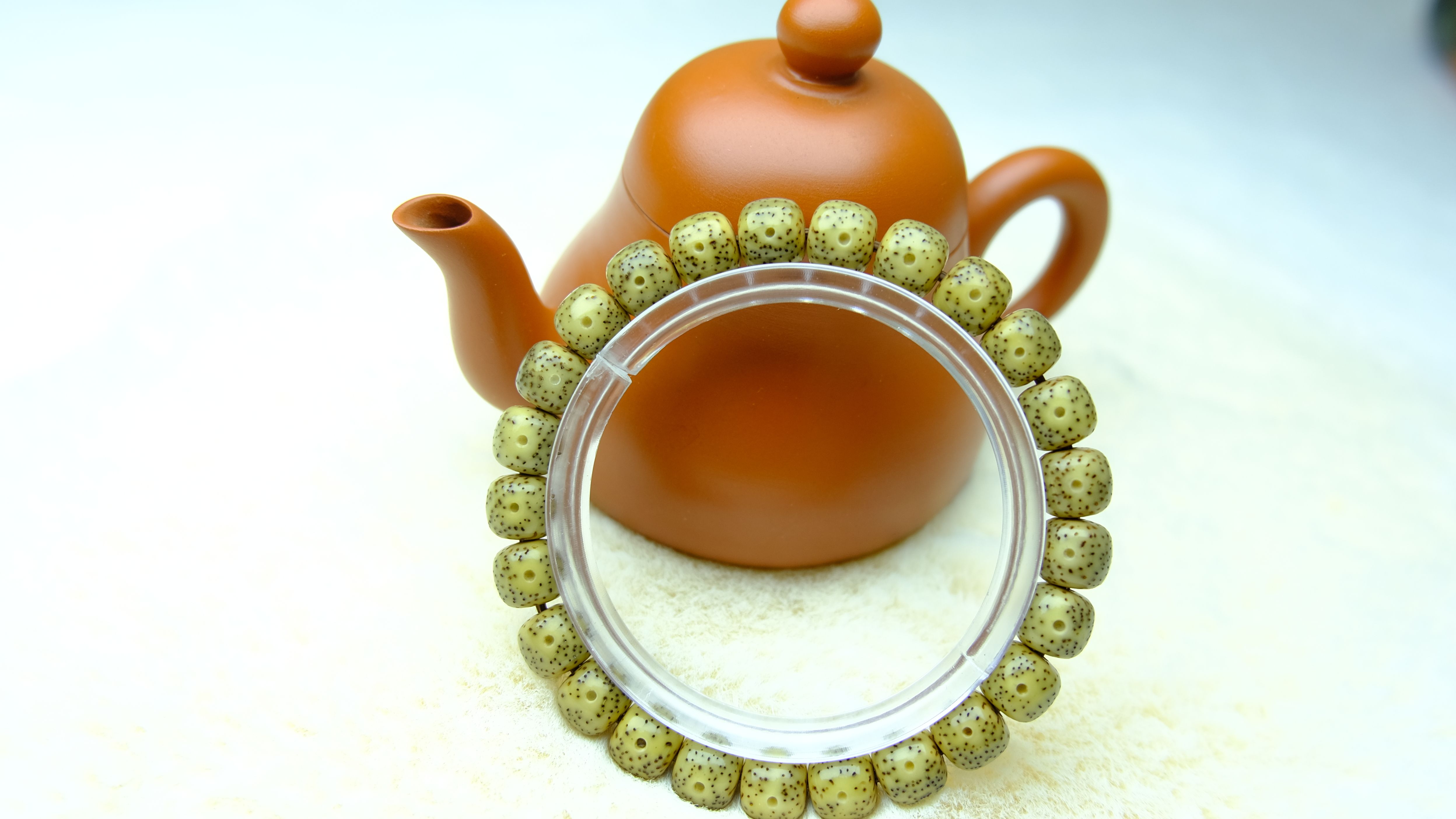 Star Moon Bodhi Seed Bracelet, Central Moon, Full-body Star-covered