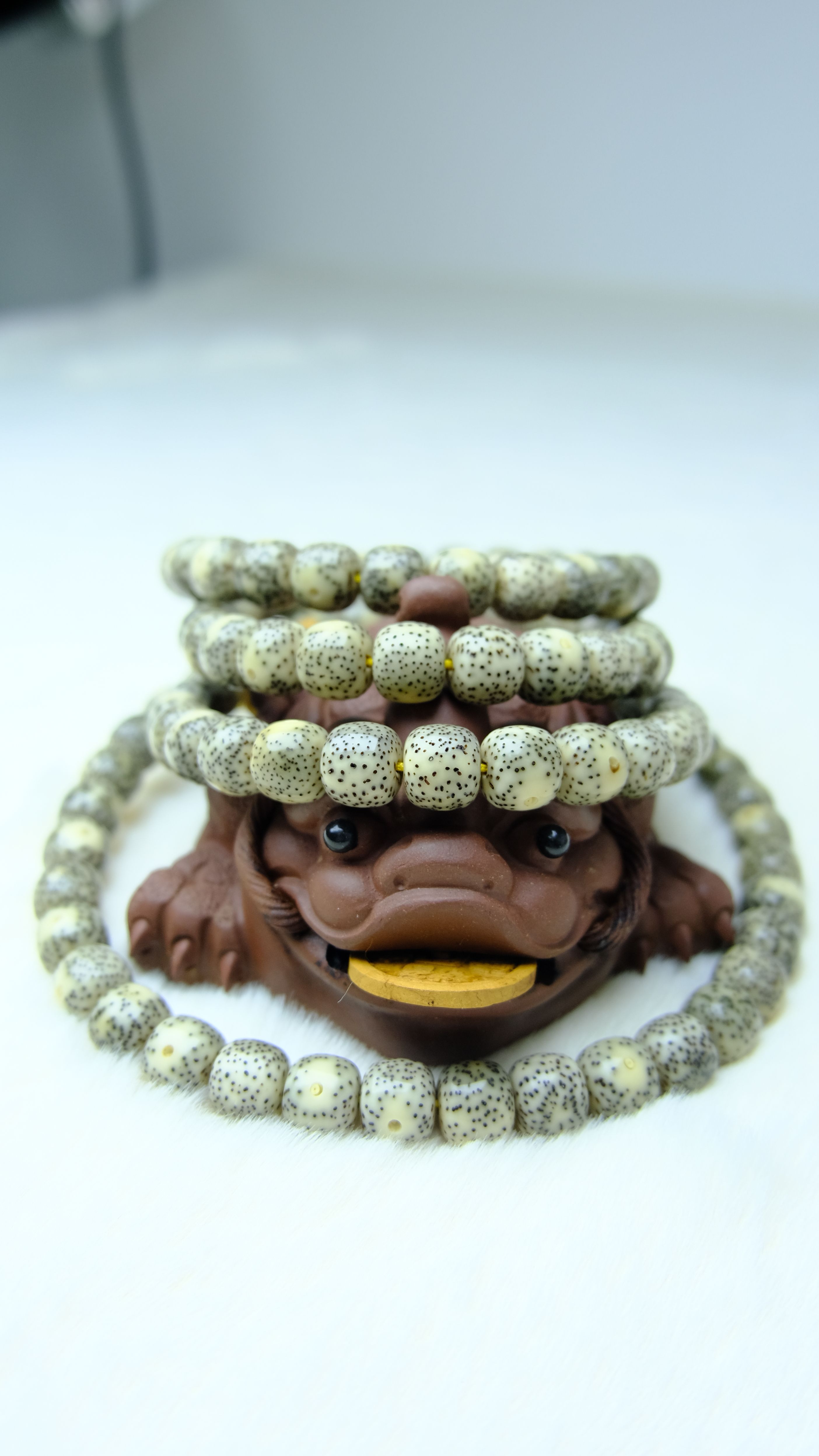 Star and Moon Bodhi Seed Pendant Bracelet