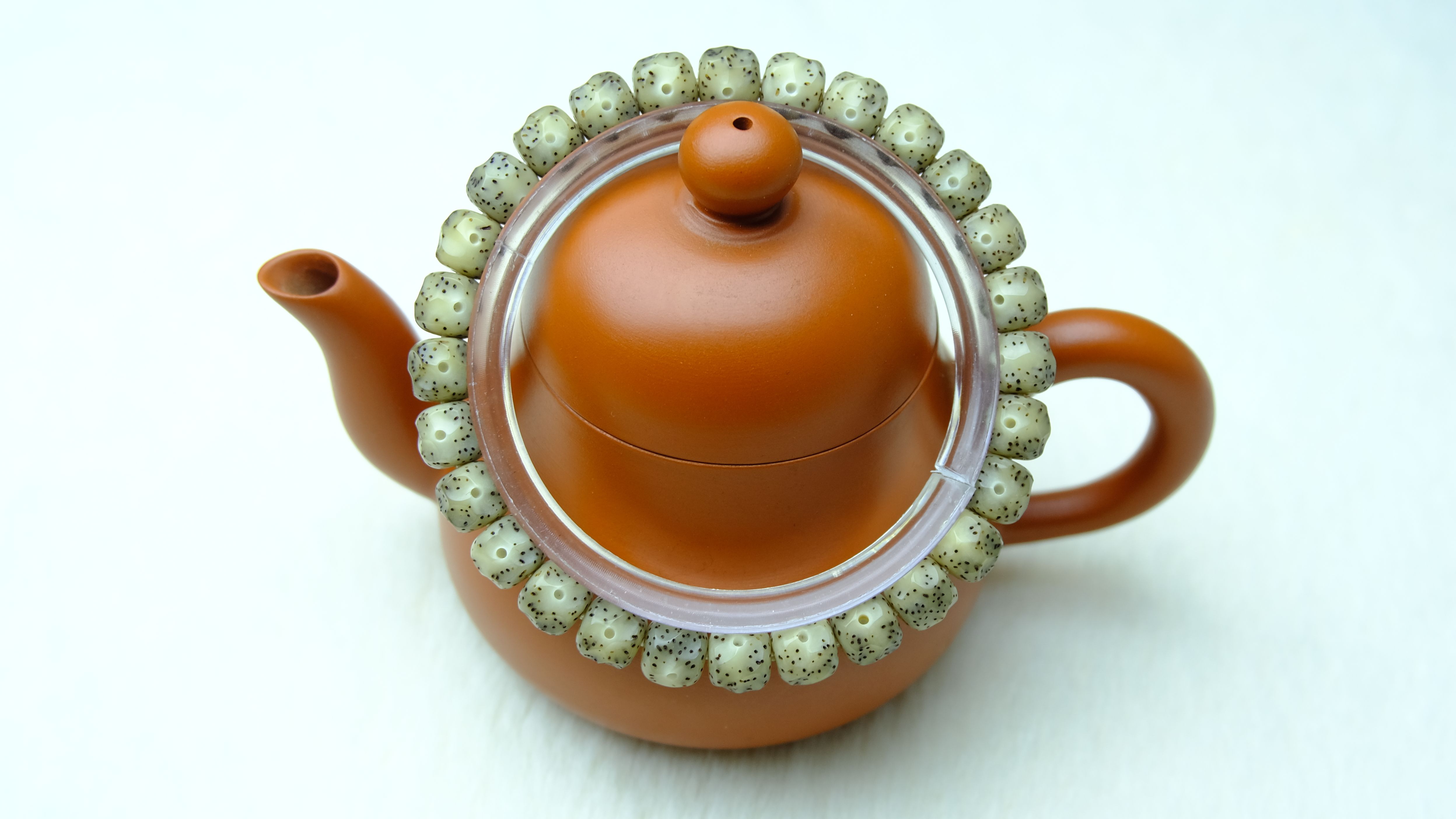 Star Moon Bodhi Seed Bracelet, Wuxiang (No-Form), Surrounding White Space, Suzhou Artisan Carving