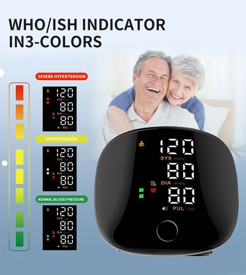 Wrist-Type Blood Pressure Monitor for Home Use, Portable Blood Pressure Monitor with Fully Automatic Intelligent Measurement