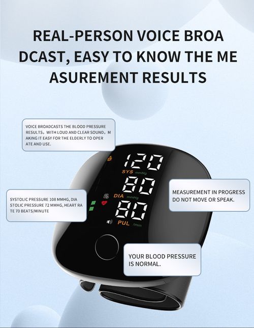 Wrist-Type Blood Pressure Monitor for Home Use, Portable Blood Pressure Monitor with Fully Automatic Intelligent Measurement