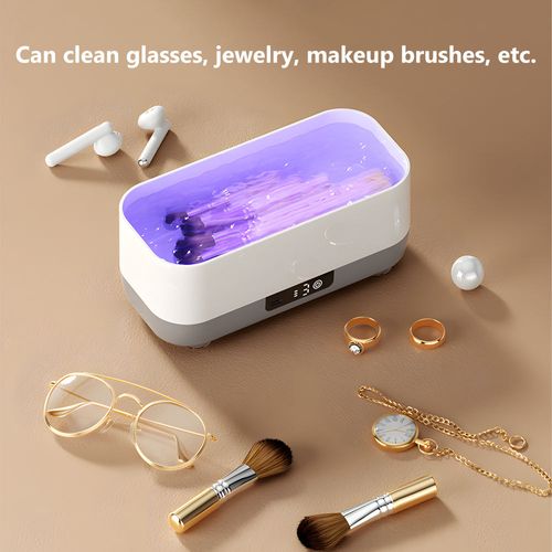 400ML Large Capacity 45K HZ Ultrasonic Sterilizer Jewelry Cleaner Electric Automatic Ultrasonic Makeup Brush Cleaner Just use clean water.