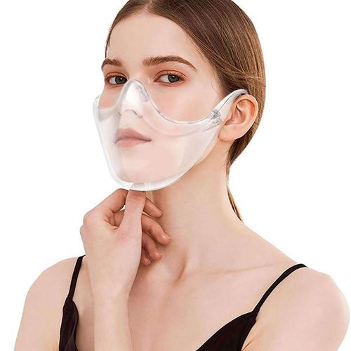 High-definition anti-epidemic fog-proof transparent protective upgraded mask splash-proof shield can filter dust mouth and nose mask