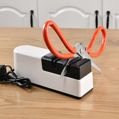 Electric knife sharpener wholesale household kitchen sharpening stone for kitchen knives and scissors double-sided small sharpener
