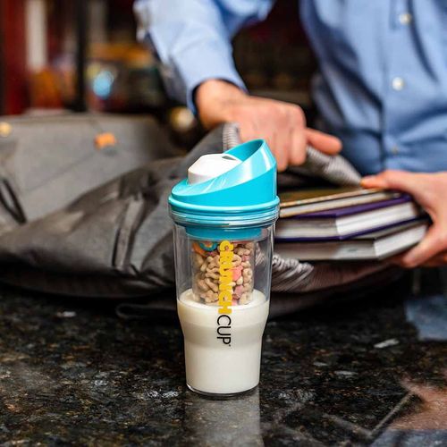 Portable Breakfast Cereal Cup to Go Tritan Water Bottle a Portable Cereal Mug to Go Cereal and Milk Container
