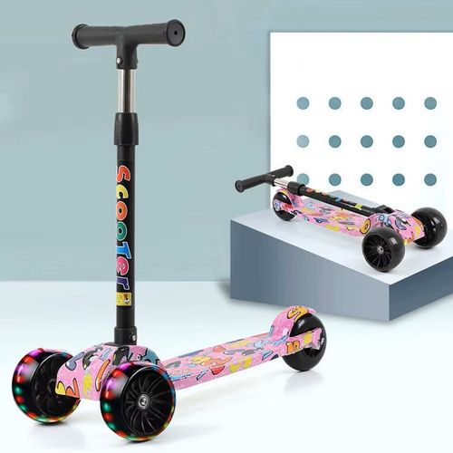 Child Scooter Folding Kick Scooter Adjustable Height Skateboard For Kids