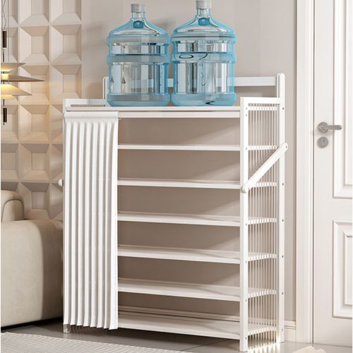 Free combination shoe rack foldable group device shelf slit household floor storage rack narrow simple free assemble shoes rack