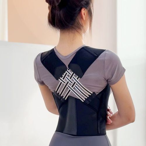 Unisex Adjustable Back Brace Comfortable and Breathable Posture Correction Belt with Back Support