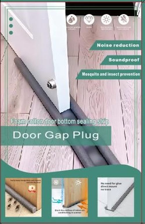 Door seal + stylish sunglasses： Noise Blocker Door Draft Stopper Rubber Bottom Sealing Strip for Door Draft Stoppers and Gap Sealing Door Sealing Strips