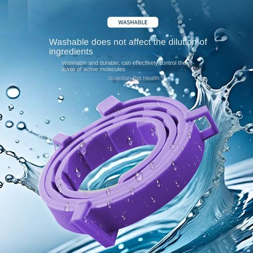 4-Pack CalmingCollar Silicone Ribbed Collar for Cats and Dogs Soothing Adjustable Pet Supplies With Unique Print Patterns