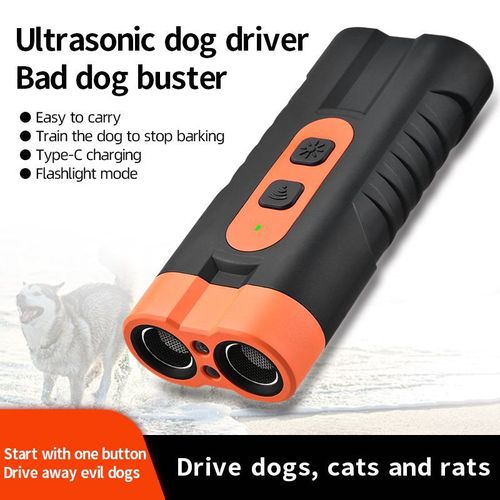 LED Ultrasonic Bark Stopper Rechargeable Handheld Pet Training Device