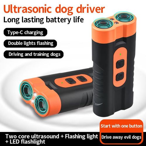 LED Ultrasonic Bark Stopper Rechargeable Handheld Pet Training Device
