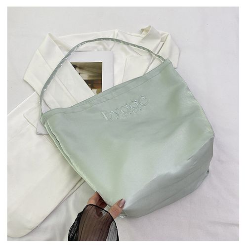 New Arrival Satin Double-Sided Tote Bag for Women Minimalist Design Shoulder Zipper Closure for Ins Casual Commuting
