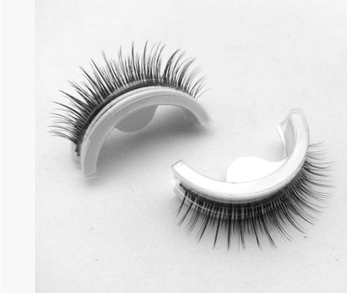 Glue-free self-adhesive reusable full-strip false eyelashes, waterproof and natural-looking 3-second application makeup tool