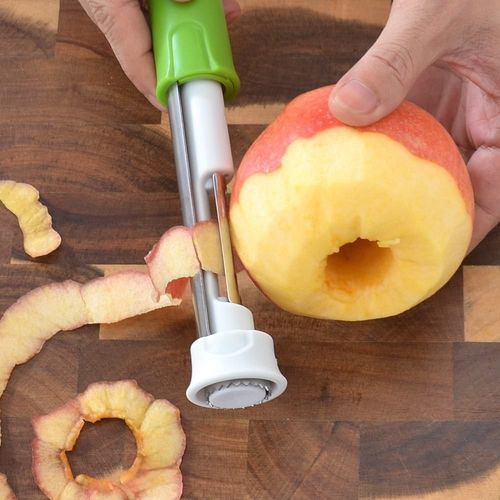 Multi-Functional Stainless Steel 2-in-1 Cassava & Fruit Peeler with Pit Remover – Household Kitchen Tool