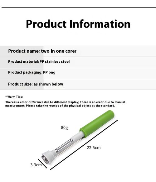 Multi-Functional Stainless Steel 2-in-1 Cassava & Fruit Peeler with Pit Remover – Household Kitchen Tool