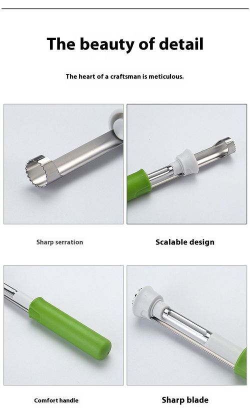 Multi-Functional Stainless Steel 2-in-1 Cassava & Fruit Peeler with Pit Remover – Household Kitchen Tool