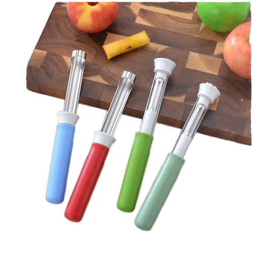 Multi-Functional Stainless Steel 2-in-1 Cassava & Fruit Peeler with Pit Remover – Household Kitchen Tool