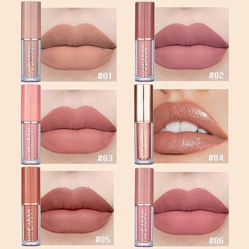 12 Color Book Lipgloss Set Vegan Organic Non-Stick Cup Waterproof Velvet Matte Liquid Lipstick
