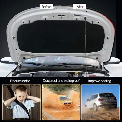 Rubber B Shape Weatherstrip 10Meters Rubber Seals Trunk Car Door Seal Strip