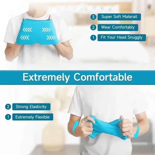 Migraine Relief Cap Headache Hat Gel Hot Cold Therapy Ice Cap for Relieve Pain Ice Hat Eye Mask Stress Pressure Pain Relief