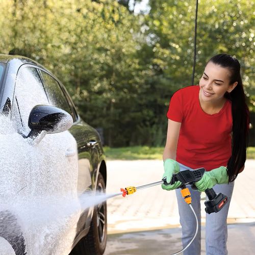 Portable Cordless Electric Pressure Washer Powerful High Pressure Car Washer Gun for Washing Cars