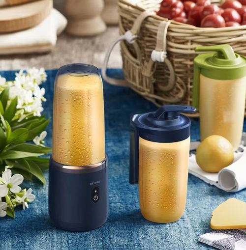 Multifunctional Rechargeable Juicer Small Glass Ceramic Cup Portable for Student Home Outdoor Use for Juices Water Bottles