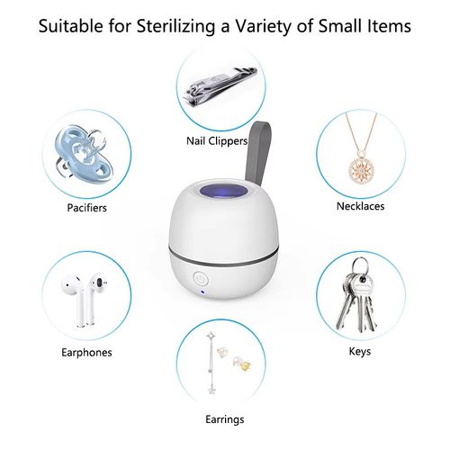 2024 Rechargeable Baby Pacifier UV Sterilizer Portable UVC Sterilization Box