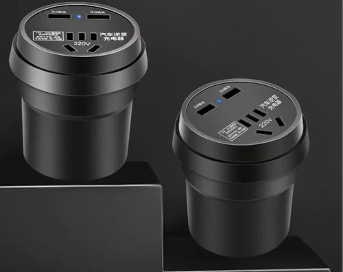 Cup Shape 150W Auto Quick USB Battery Charger Socket Voltage Converter 12V to 220V Car Power Inverter