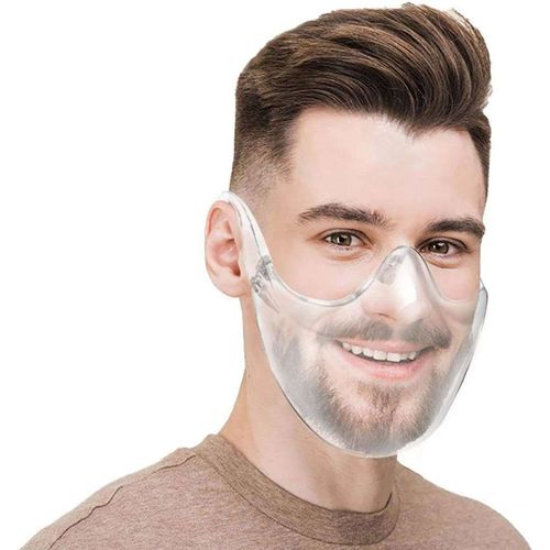 High-definition anti-epidemic fog-proof transparent protective upgraded mask splash-proof shield can filter dust mouth and nose mask
