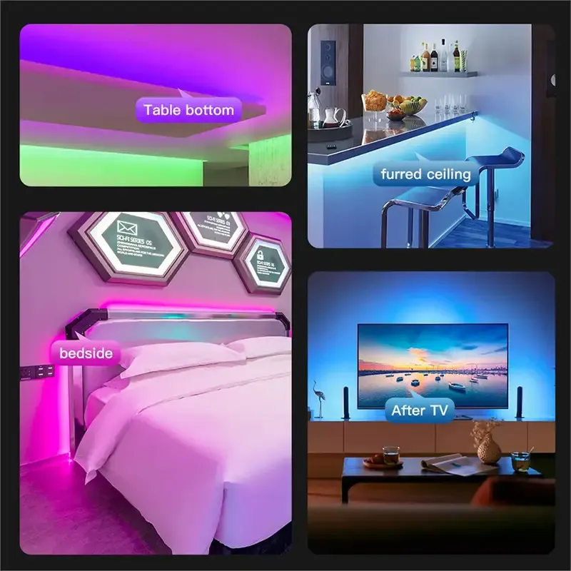 Music Sync Color Changing, DIY for Bedroom, Living Room, Game Room Decor, Gaming Lights for Bedroom, Versatile Lighting Options, Highquality Illumination