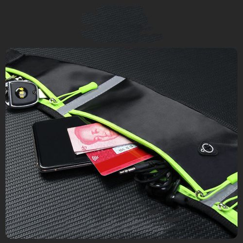 Letter Graphic Waterproof Nylon Fitness Fanny Packs Running Cycling Outdoor Sport Waist Belt Bag with Water Bottle Holder