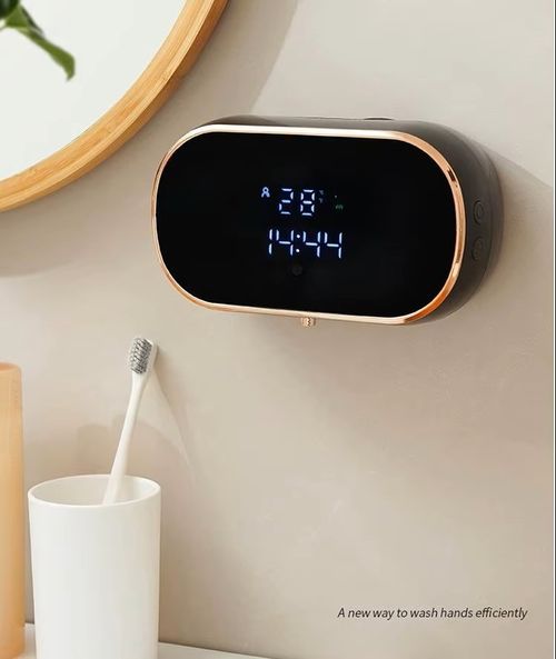 NEW Wall Mounted USB Rechargeable Lcd Digital Display Automatic Touchless Sensor Foam Soap Dispenser