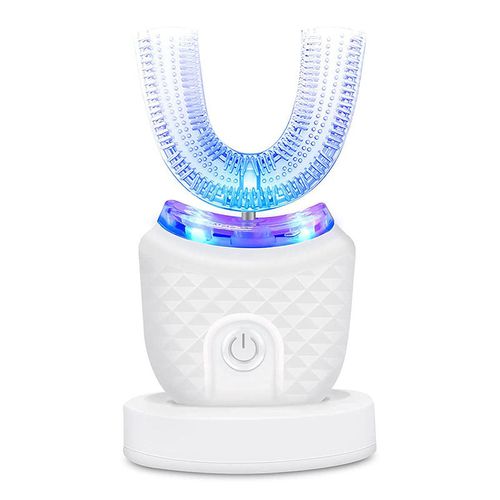 Electric Toothbrush Adults Students Soft Bristle U-Shaped Household LED Display USB Power Automatic Tooth Cleaner