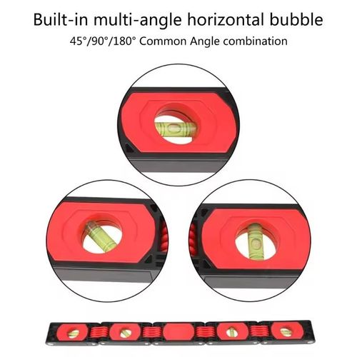 Foldable Level Accurate 5 Sections Multi Function Magnetic Folding Level Measuring Tool Multi Angle for Home Improvement